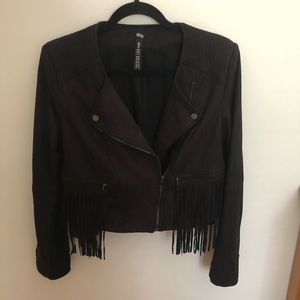 Suede Fringe Jacket